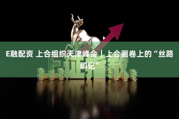 E融配资 上合组织天津峰会｜上合画卷上的“丝路印记”