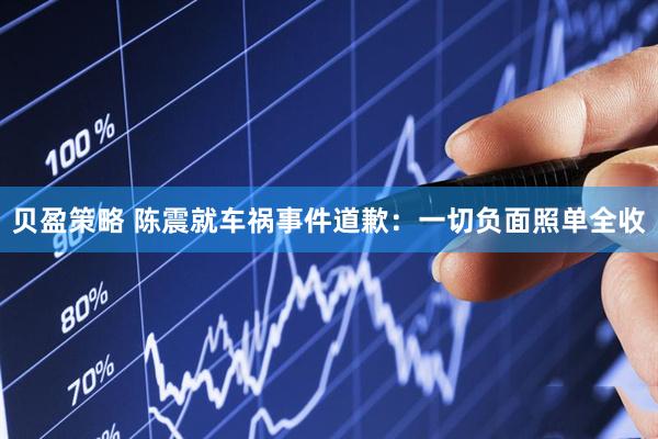 贝盈策略 陈震就车祸事件道歉:一切负面照单全收